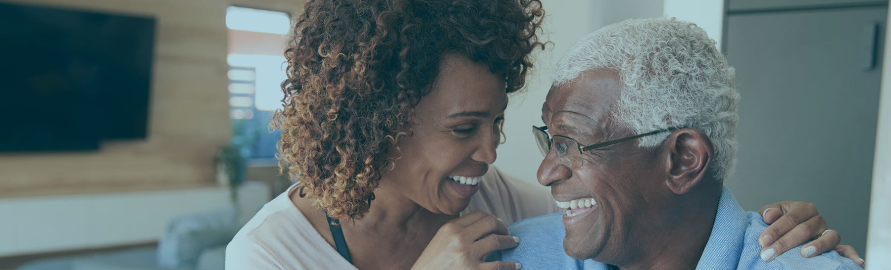 Older Couple Smiling Together